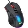 Acer Mouse da gaming Acer con cavo, 12800 DPI, mouse per computer con filo, dotato di driver, frequenza di polling di 1000Hz e 8 tasti programmabili, tasto per fuoco rapido e illuminazione RGB. Ideale per PC/laptop