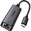 Ugreen Adattatore Ethernet USB-C UGREEN, 1000 Mbps, adattatore LAN USB-C, adattatore di rete