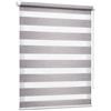 Unyqoos® Madeco Must Duo-Rollo (Zebra) 90×250 cm - Grigio, traslucido e parzialmente oscurante, comando a catena, completo di materiale di montaggio, senza necessità di foratura