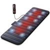 oCreon Materasso massaggiante elettrico con 10 motori vibranti e cuscinetto riscaldante con 2 zone