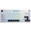 AULA-Verlag Tastiera da gaming magnetica AULA F75 HE, colore blu ghiaccio, bianco e viola scuro, layout 75%, 8K, trigger rapidi RGB, wireless, hot-swap, layout QWERTY US - Interruttore magnetico Dragon King