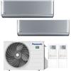 PANASONIC Condizionatore Panasonic Etherea Z Silver Dual Split 9000+12000 BTU Inverter CU-2Z41CBE A+++ WiFi