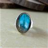 Artik Jewels Anello In Argento Sterling 925 Con Gemma Di Labradorite Naturale Per Uomo #955