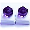 harshj_0 Violetto Topazio 40 A 50 KT Paio Certificato Loose Gemma Cubo HJ27