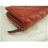 Versace Compact Wallet Medusa Red Leather Bi-fold Wallet DPDI167S Donna Donna