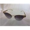 Gucci Occhiali da sole Gucci stile Cat-Eye / Fox montatura oro linea sherry con cus...