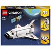 LEGO Creator 31134 Space Shuttle, Set 3 in1 con Astronauta e Astronave