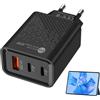 Generic Caricatore Rapido USB C 40 W, Blocco Di Caricatore USB C Da 40 W | Blocco Di Ricarica USB C Per Computer Portatile, Di Caricatore Rapido USB C, Adattatore Di Alimentazione Per Computer Portatile