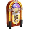 Karcher JB 6604 Jukebox (lettore CD, radio, riproduzione MP3 tramite USB, design retrò e spettacolo di luci)