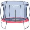 HUDORA Trampolino fantastico, trampolino da esterno con rete di sicurezza, trampolino da giardino per bambini e adulti, multicolore