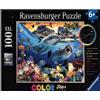 Ravensburger Spielverlag Puzzle luminoso - Barriera corallina luminosa, puzzle da 100 pezzi