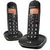 Doro Telefono cordless duo dect nero Doro PHONEEASY100WDUO