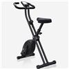 GORILLA SPORTS® Cyclette da casa con telaio a X in acciaio, pieghevole - 8 livelli di resistenza, portata massima 110 kg - Cyclette, ergometro