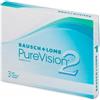 Bausch & Lomb PureVision 2 (3 lenti) Diottria: -3,00, Curvatura: 8,60, Diametro: 14,00