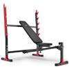 MARBO Panca regolabile Marbo Sport con supporto per manubri MH-L107