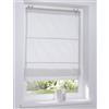 Kutti Tenda a pacchetto con occhielli, modello Verlock, a righe, opaca, bianca, larghezza 45 x altezza 140 cm
