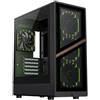 GAMEMAX, case per PC da gaming, AERIS BK 330 GB, mini-tower, senza alimentatore, USB/audio, ATX