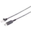 SCONN Cavo adattatore USB-A a LAN, 1G, RJ45, PVC, nero, 15 metri