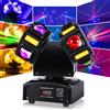 LUCI DJ 120W 8LEDS 10W PER DISCOTECA PALCOSCENICO E FESTE CON EFFETTO STROBO
