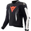 Dainese Giacca Moto Pelle Dainese SUPER SPEED 5 PERF. Nero Bianco Ro