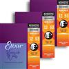 Elisir Elixir Corde per Chitarra Acustica NANOWEB 80/20 Bronze Light .012-.053 Confe...