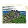 Calvendo "Auf den Schrammsteinen" - Puzzle da 1000 pezzi, formato orizzontale 640x480 mm, Andrea Janke; 7413818