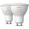 Philips Hue White Ambiance 2 Lampadine Smart GU10 35 W