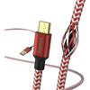 Hama Cavo di ricarica HAMA "Reflective", USB-A - Micro-USB, 1,5 m, nylon, rosso (00201556)