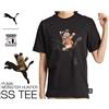 PUMA T-shirt grafica PUMA Monster Hunter 20th Anniversary Alulu nera da uomo L