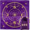 Vibratis Tappeto Divinatorio e Sacchetto - Tovaglia per Carte Oracoli e Tarocchi - Panno