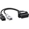AUTOUTLET Cavo Adattatore Diagnostico Universale Auto OBD2 a OBD 2x2 Pin,Connettore del Cavo