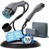 bokman Cavo Tipo 2-22kW Cavo Ricarica Auto Elettrica | TÜV / 5 metri / Trifase / 32A / IP55