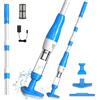 PoolyPoly Aspiratore Piscina a Batteria, Aspirapolvere Piscina Senza Fili | 3 in 1 Aspirapiscina a Mano, Aspiratore per Spa, Piscina Fuori Terra, Vasche Idromassaggio, Blu