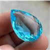 50 Cts Naturale Certificato Cielo Blu Acquamarina Taglio a Pera Loose Best Gemma