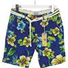 Scotch & Soda Pantaloni Corti Uomo W30 In Lino Con Cintura Stampa Floreale Chino