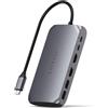 Satechi, Hub USB-C Multiporta Power Delivery 85W con Doppio Display HDMI 4K