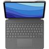 no name LOGITECH COMBO TOUCH APPLE iPAD PRO 12.9 CUSTODIA CON TASTIERA QWERTY APPLE SMAR