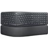 Logitech Ergo K860 tastiera RF senza fili + Bluetooth QWERTY Nordic Grafite
