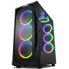 SHARKOON CASE REV300 FULL-TOWER, SIDE GLASS - BLACK
