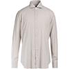 BARBA Napoli - Camicia fantasia - Tortora
