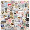 Cadimus 100PCS Adesivi Tema Libri, Stickers Aesthetic, Sticker Libri Aesthetic, Adesivi Impermeabili per Laptop Bagagli Skateboard ecc, Adatto per Adulti e Bambini