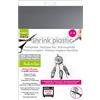 Vaessen Creative Plastica Termoretraibile, Argento, 4 Fogli, Formato A4, Progetti Creativi Divertenti per Tutte le Età, 21 x 30 cm