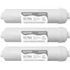 NICEDROP Filtro in Linea Ultrafiltrazione 10" Carbone e Membrana Cava 0,1 Micron-3PZ
