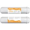 NICEDROP Filtri in Linea per Impianti ad Osmosi Argentizzato Batteriostatico -2PZ
