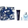 Versace Pour Homme Edt Cofanetto Regalo 100ml + 5ml + 150ml Shower Gel