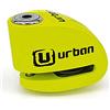 URBAN UR906X Antifurto Moto con Allarme Lucchetto Bicicletta Bloccadisco Scooter 120 dB ON/OFF Sicurezza Monopattino Elettrico 120dB Sonoro, ø6 Blocco Impermeabile