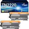 Q-image TN2220 TN-2220 Toner Compatibile con Brother TN2220 TN2010 Cartuccia Toner | per Brother MFC-7360N MFC-7460DN MFC-7860DW FAX-2840 HL-2130 HL-2240 HL-2250DN HL-2135W DCP-7055 DCP-7055W (2 Nero)