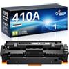 Q-image 410A CF410A Cartuccia Toner (Con Chip) Compatibile con HP Toner 410X CF410X | Compatibile per Color LaserJet Pro MFP M477fdw M477fdn M377dw M477fnw M452dn M452dw M452nw M452 M477 M377 (1 Nero )