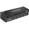 Techly 368536 Switch 4x1 HDMI 2.1 8K 3D con SPDIF Ottico Nero