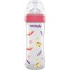 Neobaby Biberon PP Anticolica 2 Mesi + da 250 ml, Biberon con Tettarella in Silicone Morbida e Flessibile, Adatto per Allattamento Misto, Flusso Regolabile, Rosa